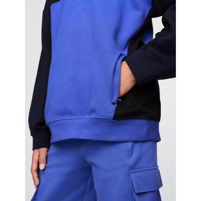 SP FASH FIT TECH HOOD BLUE COLORBLOCK