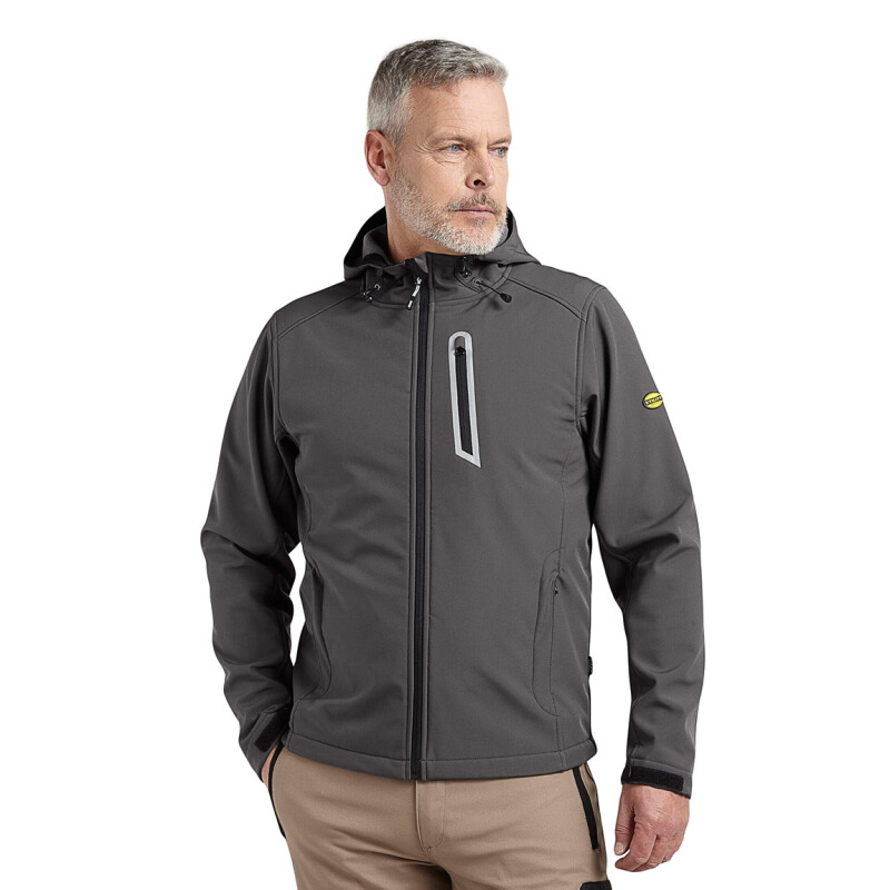 Campera De Trabajo Diadora Utility Unisex Softshell Gris