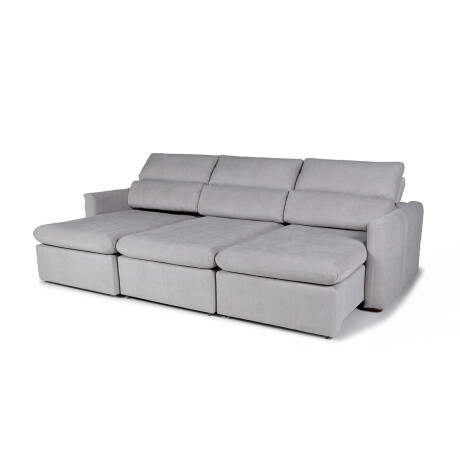 Sofá Dublin (Rebatible) - Microfibra - 3 cuerpos 3013 (Gris)