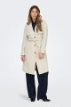 Abrigo Paschal Trench Con Lazo Oatmeal