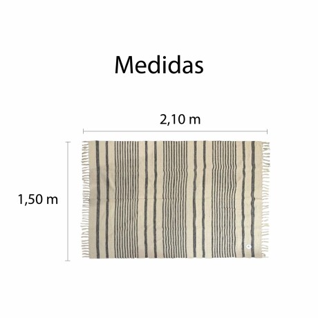 Alfombra Grande Estilo Líneas Moderna Con Flecos Natural