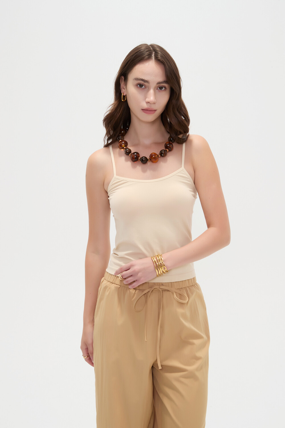 Musculosa Aix Beige Claro