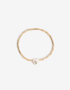 Pulseras Elásticas Strass Pulsera Dije Cubic Corazón - Dorado