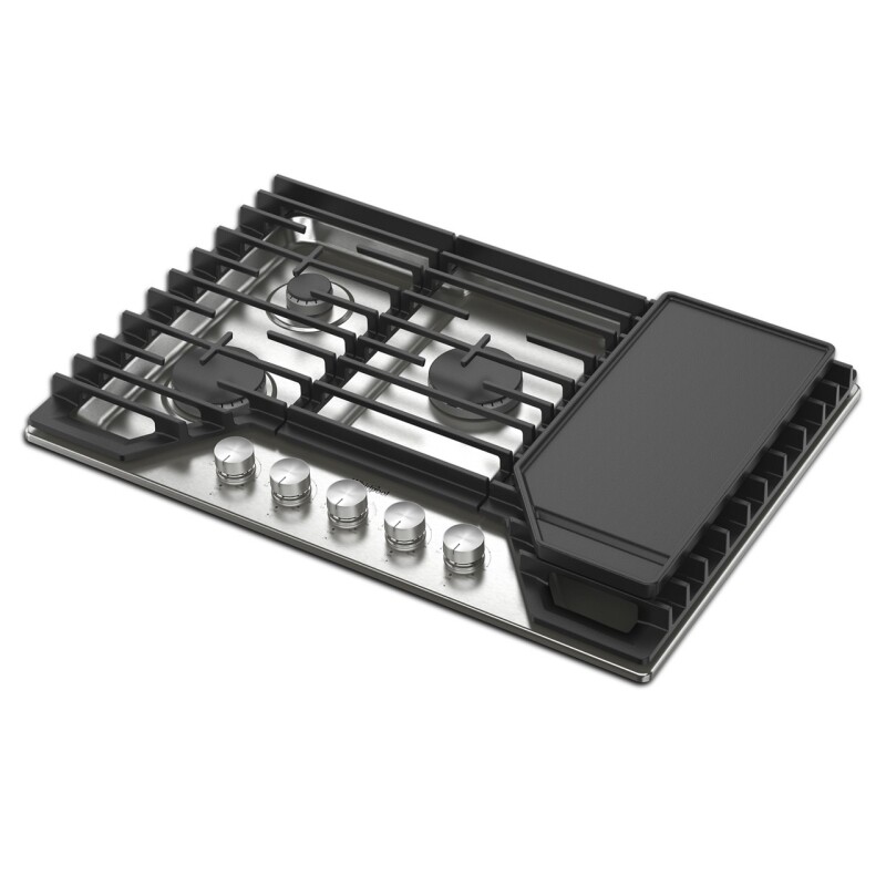 ESTUFA EMPOTRABLE WHIRLPOOL, 30", 5 QUEMADORES, A GAS, CON PARRILLA 001