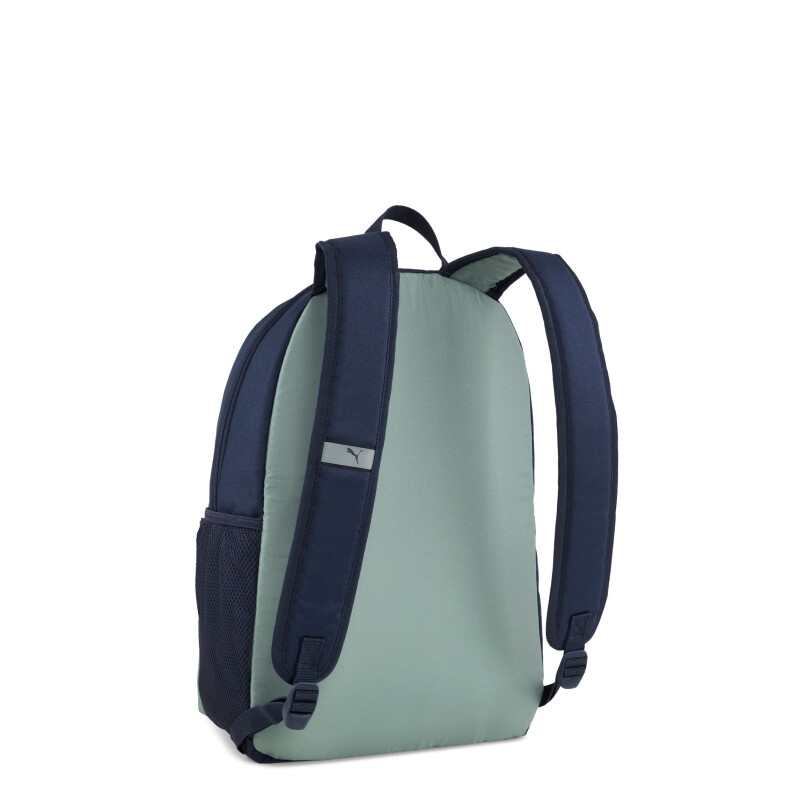 Mochila Puma Phase Block Backpack Azul Marino - Verde - Beige