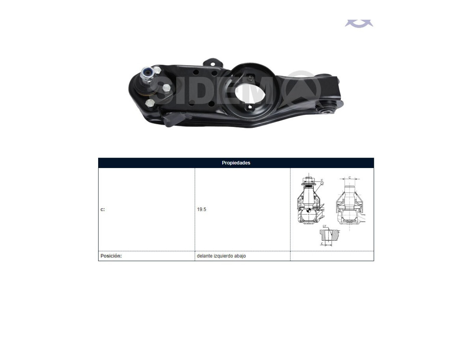 Parilla De Suspension Delantera Mitsubishi L200 96-06 Izq 