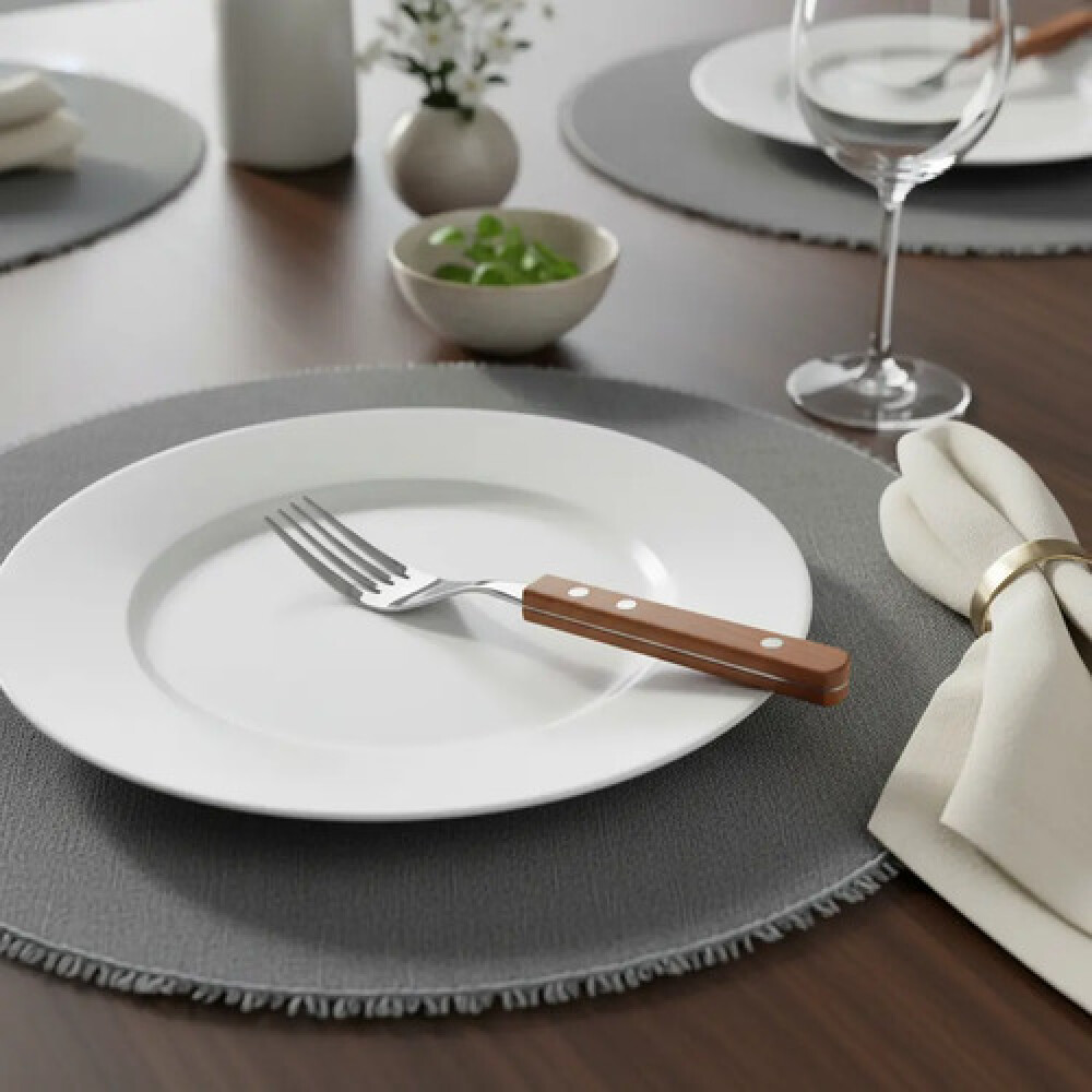 12 Tenedores de mesa mango madera KUTT 12 Tenedores de mesa mango madera KUTT