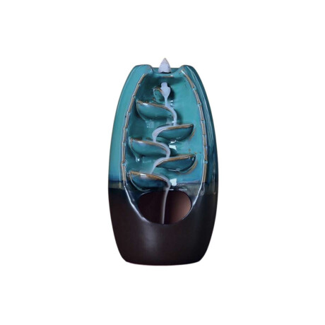 Porta Incienso fuente Cascada de ceramica para cono 17*8 cm Verde
