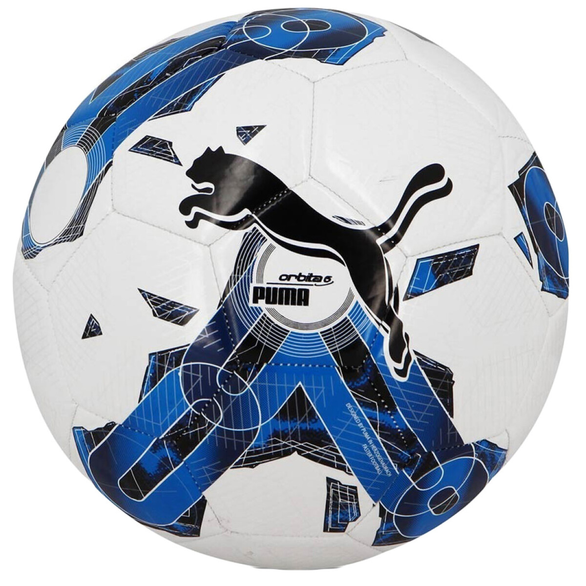 Pelota Puma Orbita 6 - Blanco - Azul - Negro 