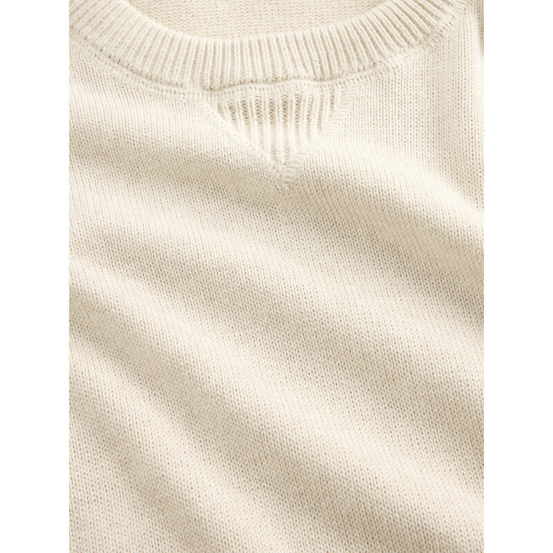 LS COTTON CREW CHINO