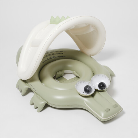 Sillón Inflable 1-3 años con techo Croc Khaki