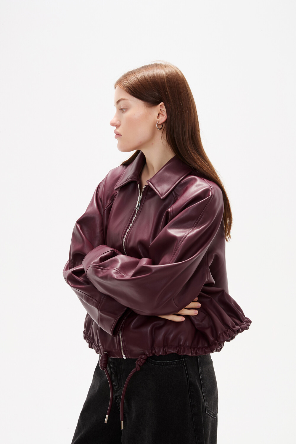 Campera Cardia Cereza Oscuro