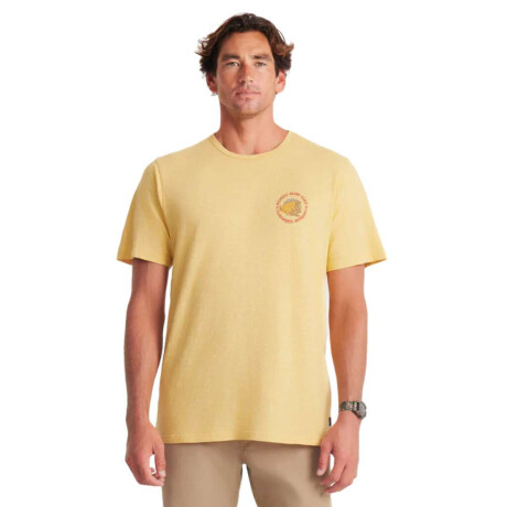 Remera Roark Surf Cult Organic Amarrilo
