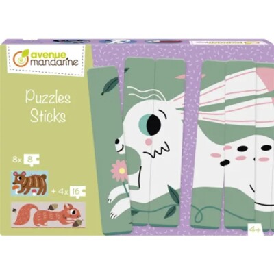 Puzzles Sticks Forest Animals Puzzles Sticks Forest Animals