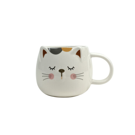 Taza De Cerámica Gatito Blanco