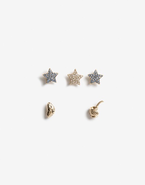 Prendedor Strass Set De Pines Argentina - Dorado
