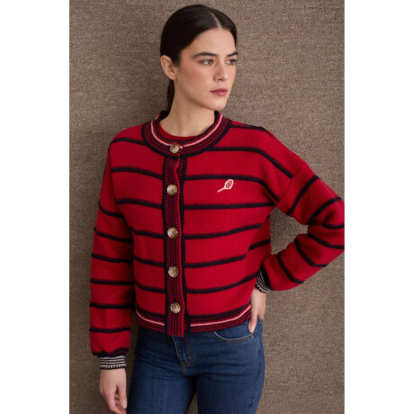 Cardigan Terro Tennis Rojo