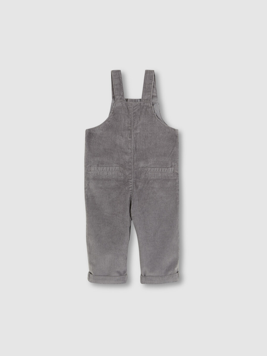 Corduroy Overall Gris