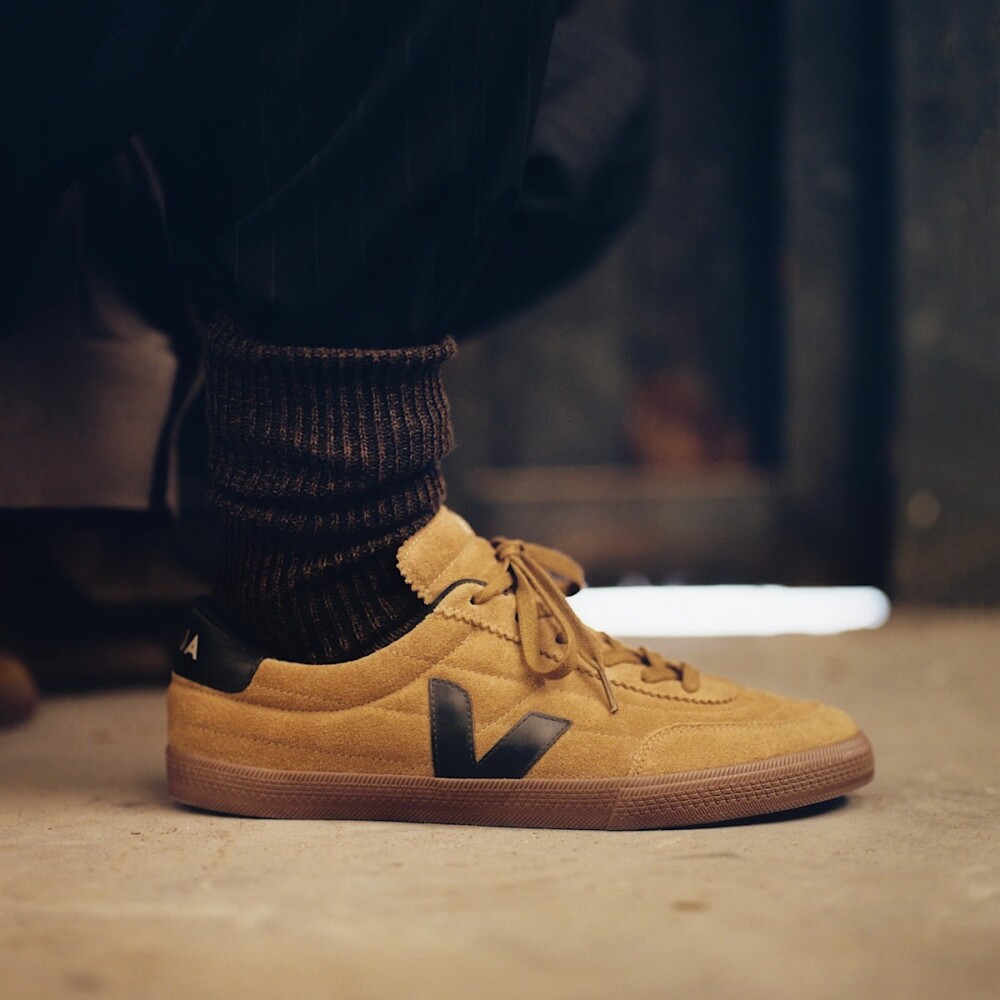 Zapatillas Veja Panenka Suede Tent Black Bark Hombre Cafe