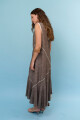 VESTIDO DIAGONAL MARRON