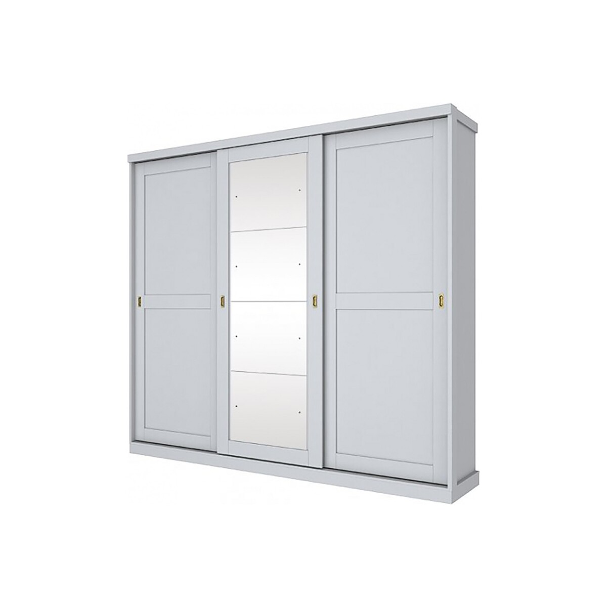 PLACARD ROPERO - 3 PUERTAS MDP BLANCO OLYMPIA 