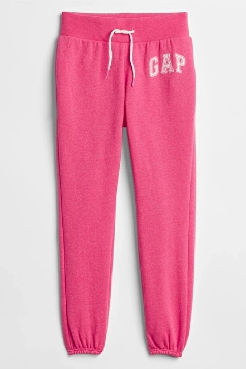 Pantalon Deportivo Logo Gap Niña Pink Jubilee Nylon On