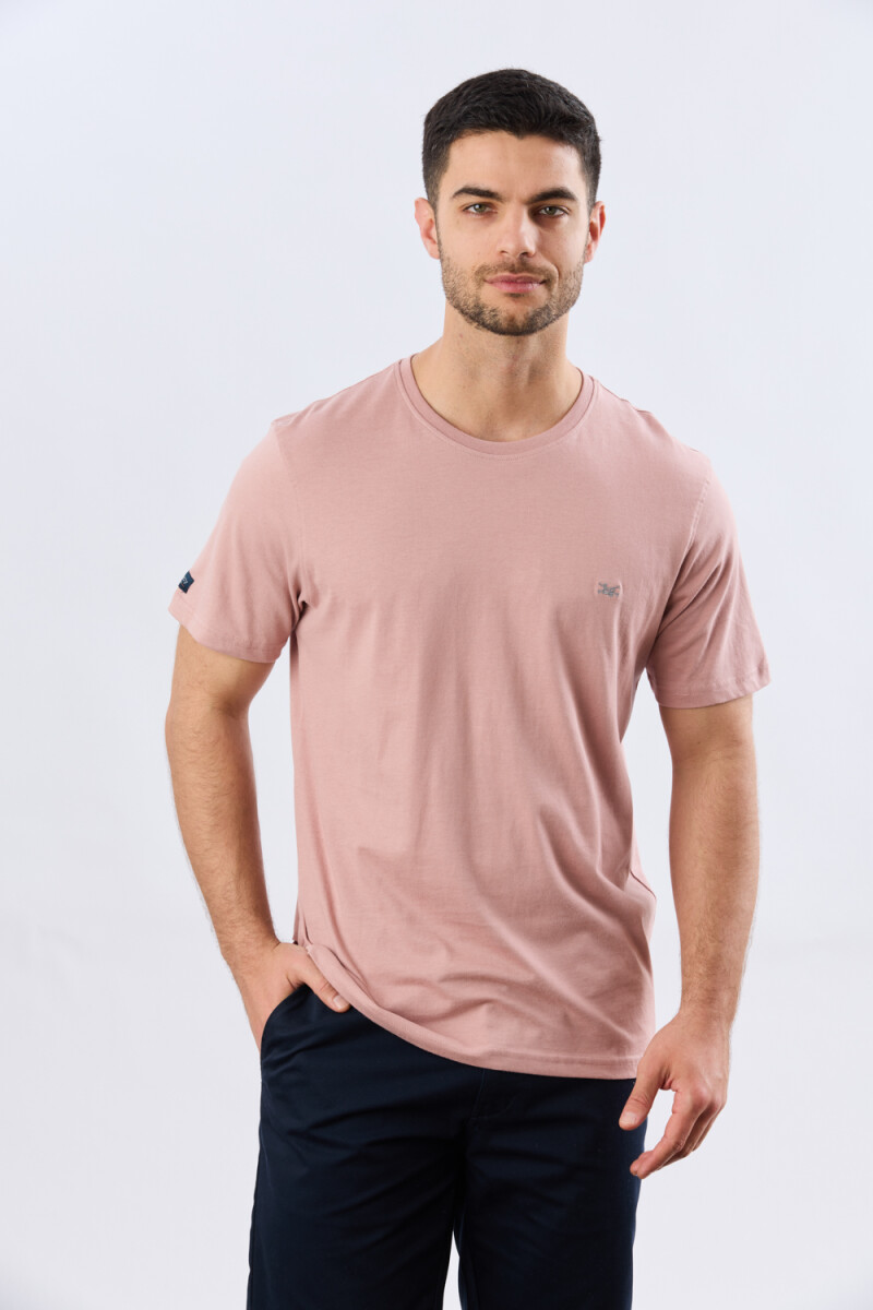 REMERA BÁSICA DE ALGODÓN - Rosa 