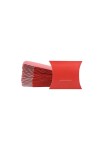 Pack x 100 - estuche pillow 7 x 8 cm. ROJO