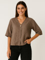 Blusa Andaluz Taupe / Mink / Vison