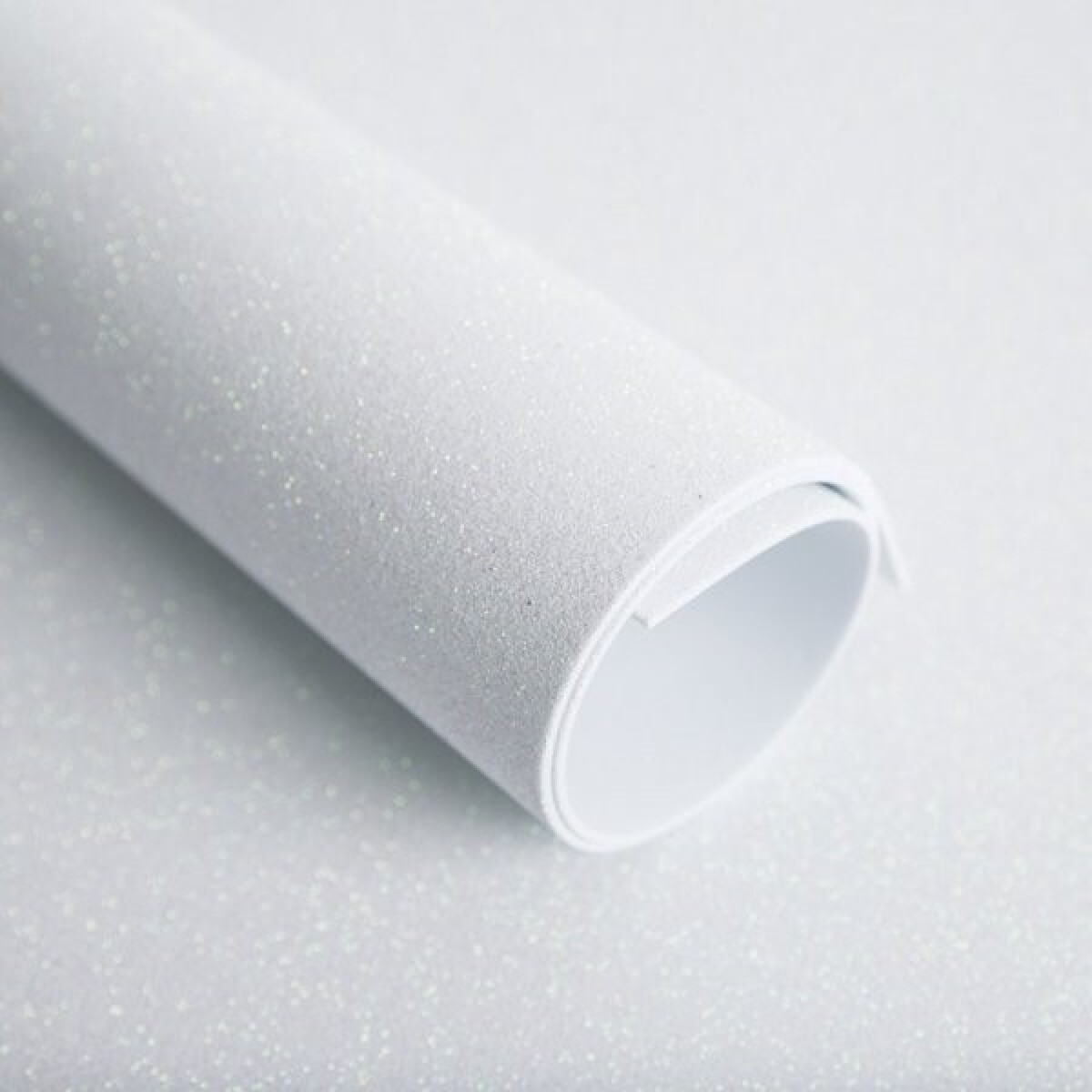 Goma Eva C/Brillantina Blanco 2Mm 40x60 Cm 