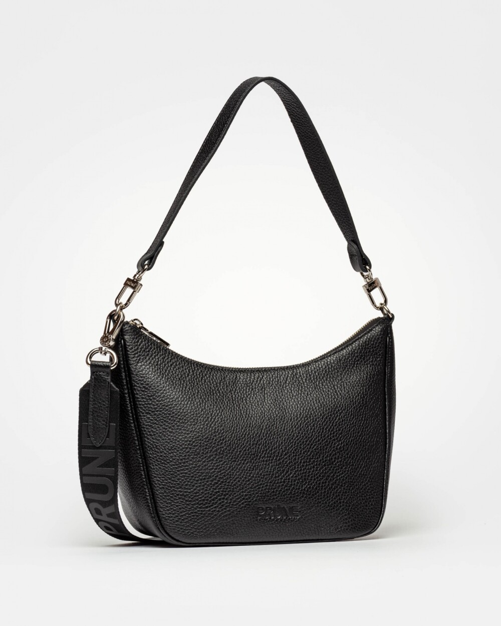 Bandolera Venice en cuero graneado Negro
