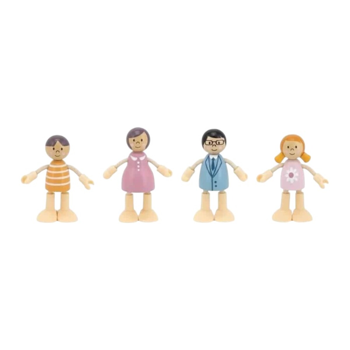Familia de Muñecas en Madera Polar B 