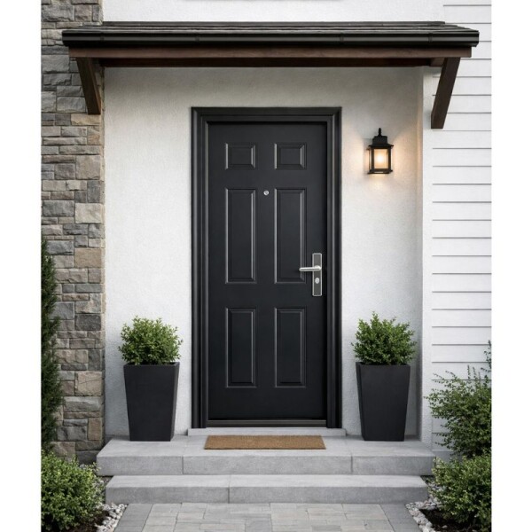 PUERTA SEMI BLINDADA 2.05 X 86 NEGRA 27 KG - IZQUIERDA PUERTA SEMI BLINDADA 2.05 X 86 NEGRA 27 KG - IZQUIERDA