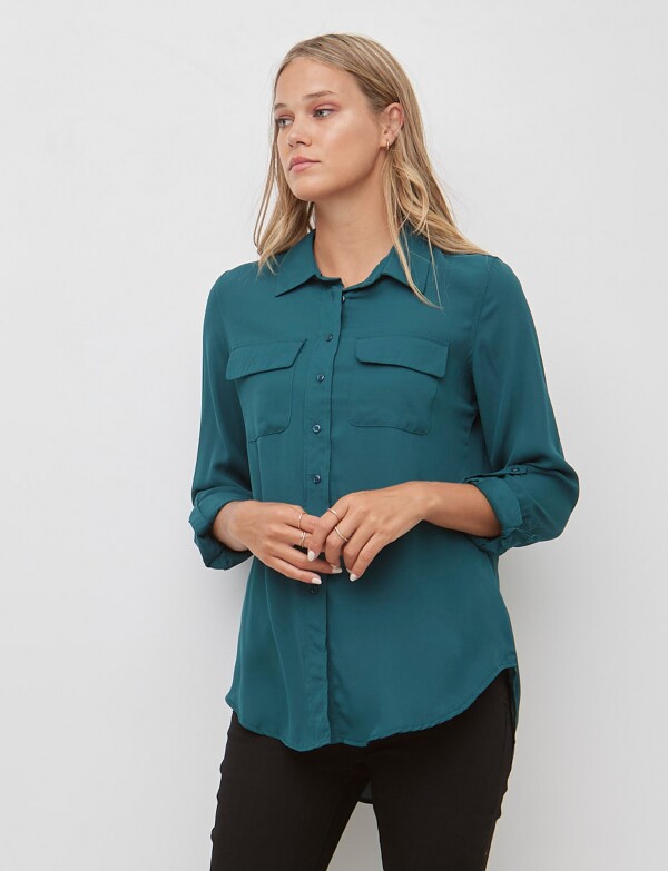 Camisa Gasa VERDE