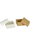 Caja Cuadrada 8x8x4,5 cm REVERSIBLE BLANCO MADERA