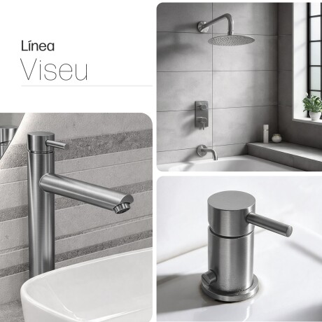 GRIFERIA BRUSH NICKEL BRILLO LINEA VISEU BAÑO LAVATORIO 000