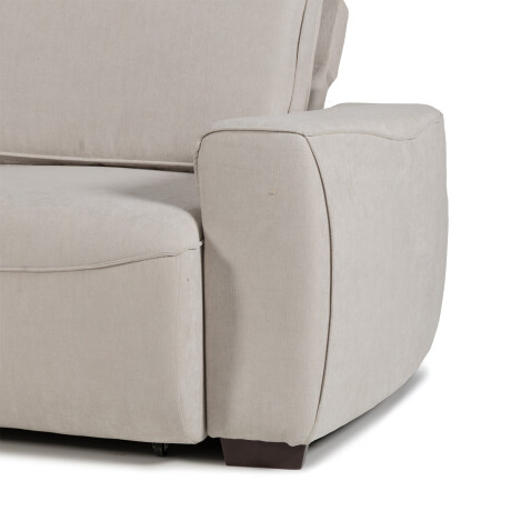 Sofá Adan (Retráctil) - Tela Microfibra - 2 módulos 9248 (Beige)