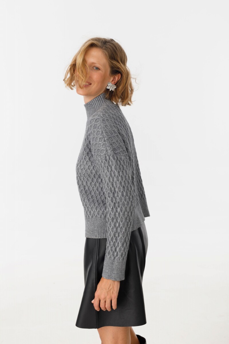 Sweater Panal Gris