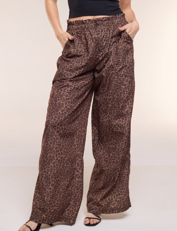 Pantalón Wide Leg TOSTADO/MULTI