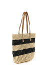 Bolso tejido Gold Negro
