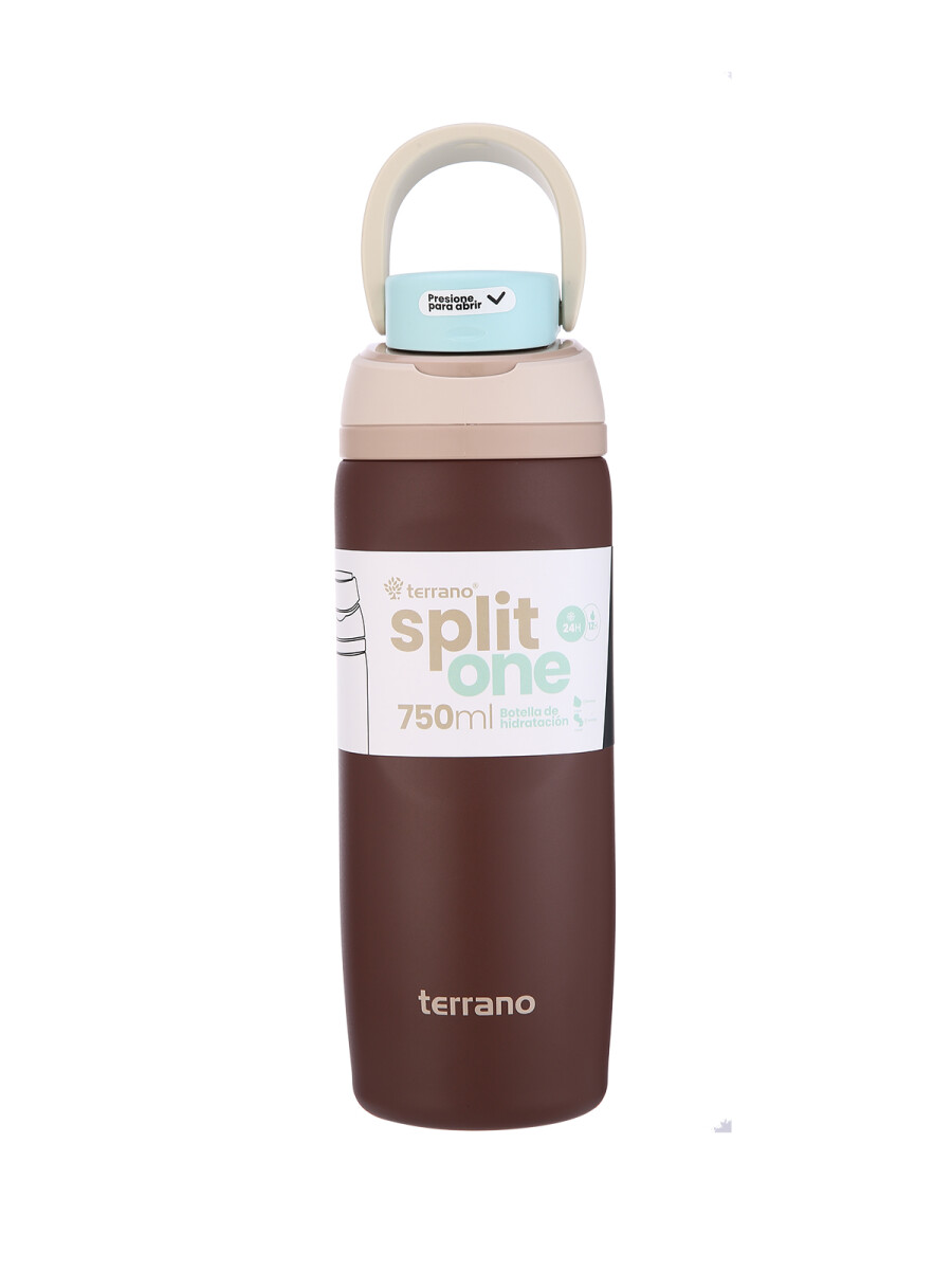 BOTELLA SPLIT ONE POP UP 750ML. - Marrón 
