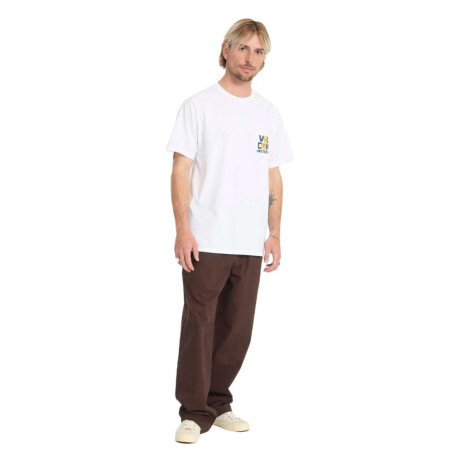 Remera Volcom ABG PARTED OUT POCKET SST Blanco