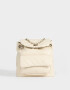 Mochilas Urbanas Puffy Mochila Puffy Con Solapa - Blanco Crudo