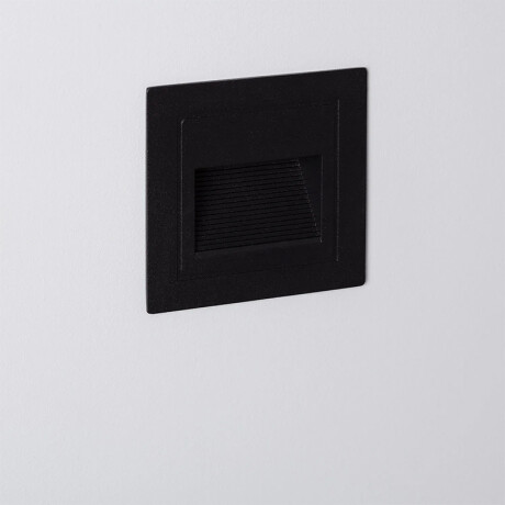 LUMINARIA TRENTO LUX CUBO DE EMBUTIR PARA ESCALERA - 3W Luminaria de Escalera Trento LUX 3W Negro