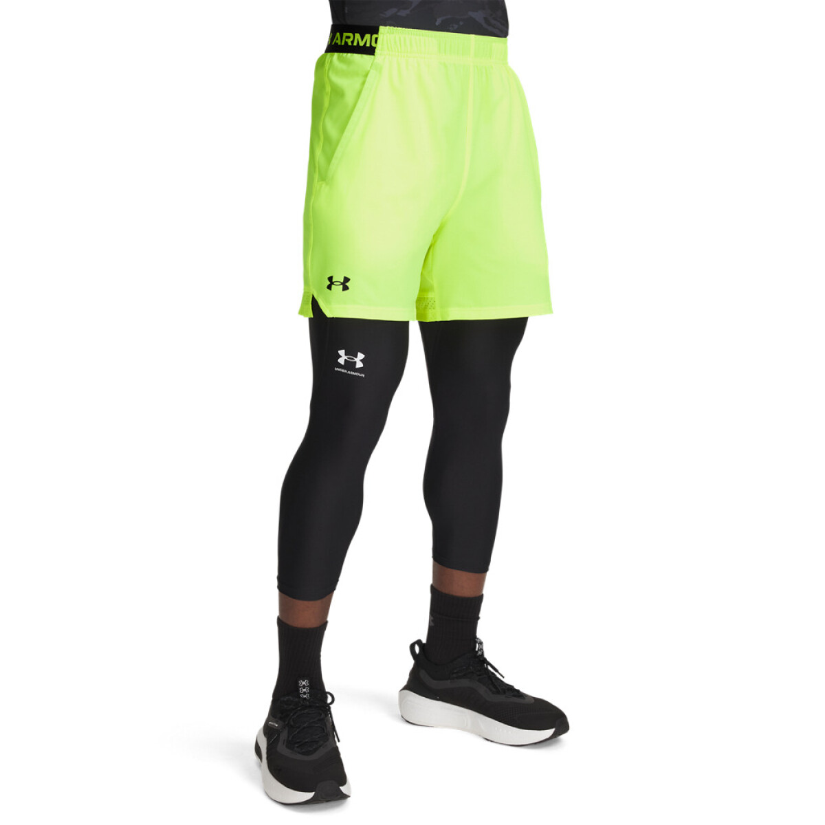 UA Vanish Woven 6in Shorts-YLW - YLW-731 