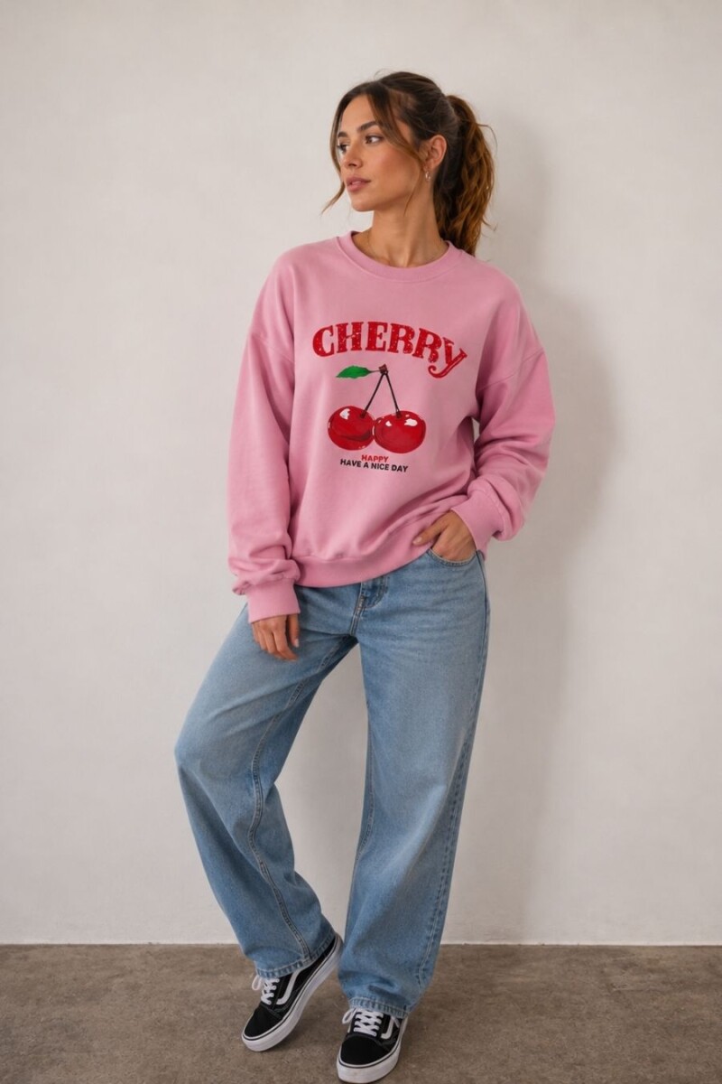 BUZO SLOWLY MGF35 CHERRY - ROSA 