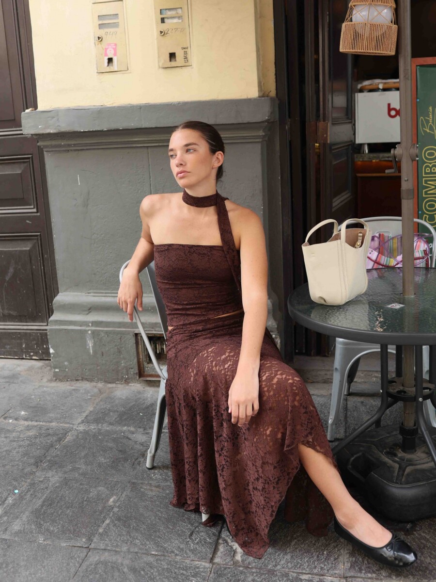 FALDA MALIBÚ - MARRON 