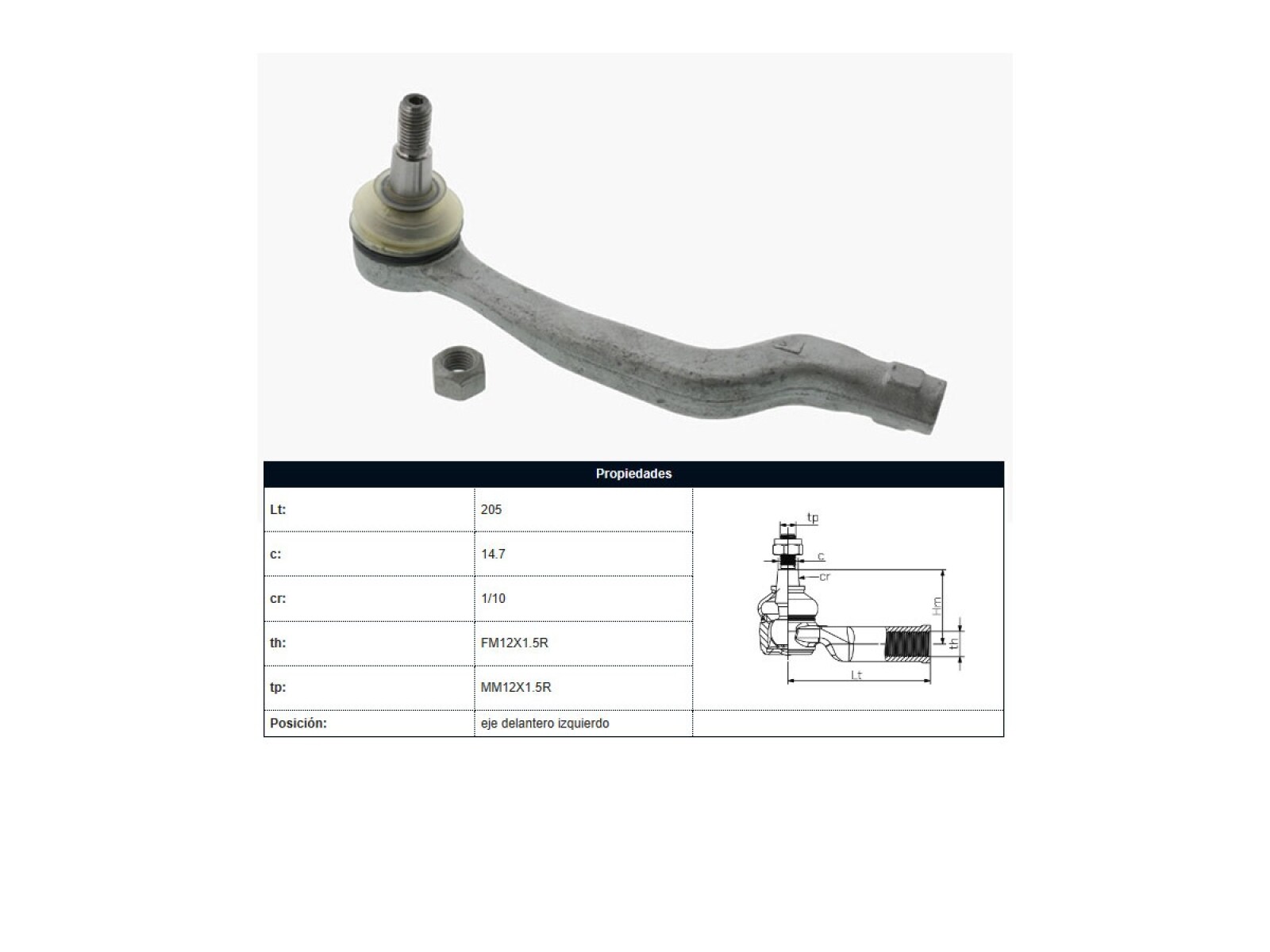 Puntero Mercedes Benz A 170 Cdi (W168)/A 160 (W168) 99-25 Izq 