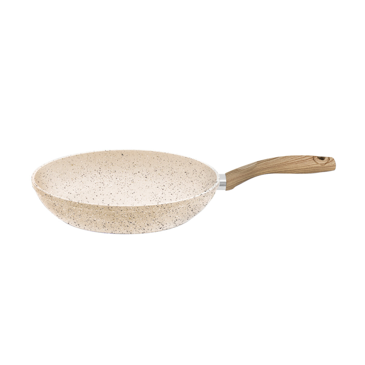 SARTEN ANTIADHERENTE ALUM. 20X4CM APTO INDUCCION BEIGE 