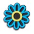 Jibbitz Lights Up Electric Blue Daisy Multicolor
